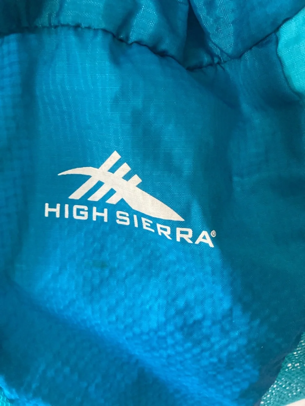 High Sierra Turquoise Blue Lightweight Drawstring Pack